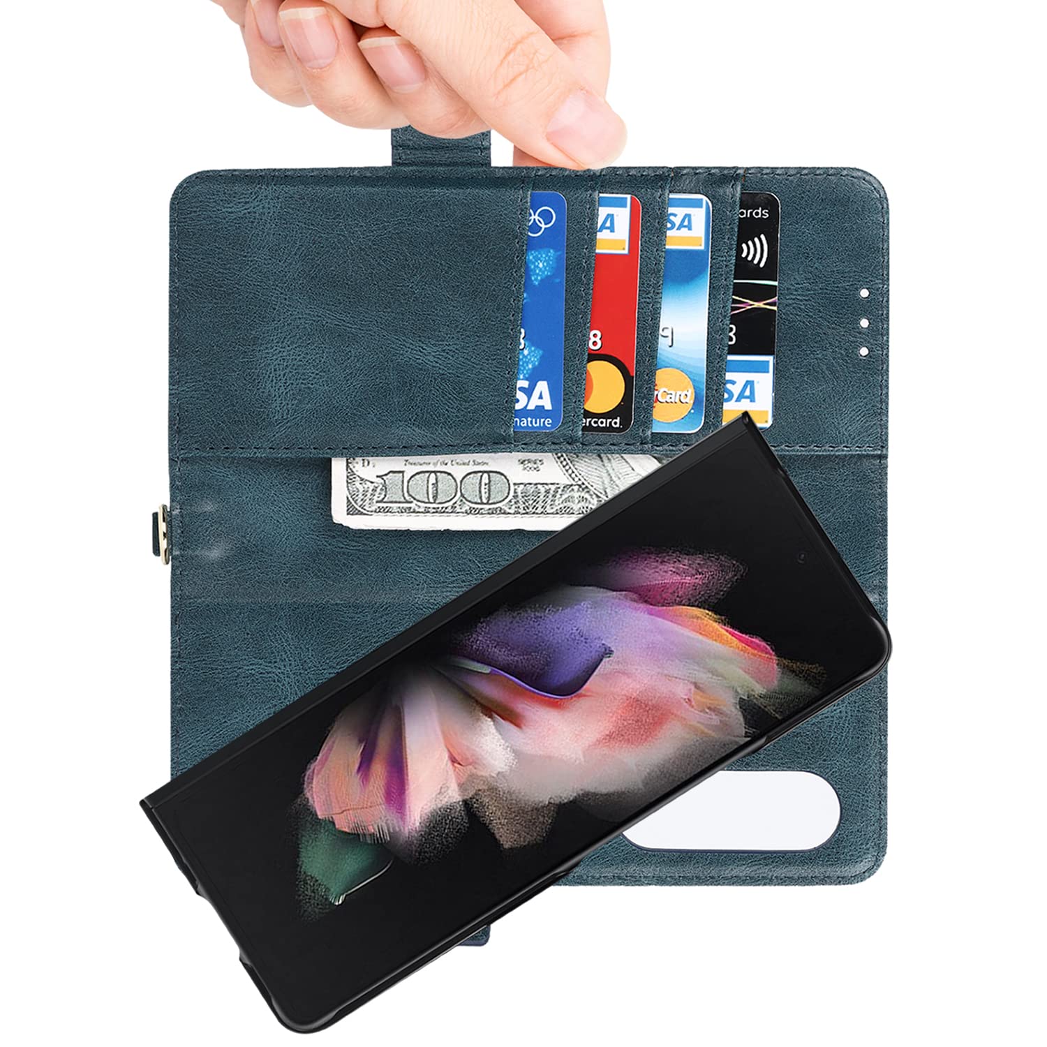 Amazon.co.jp: Galaxy Z Fold3 5G ケース 手帳型 Sペン Spen 収納 適用