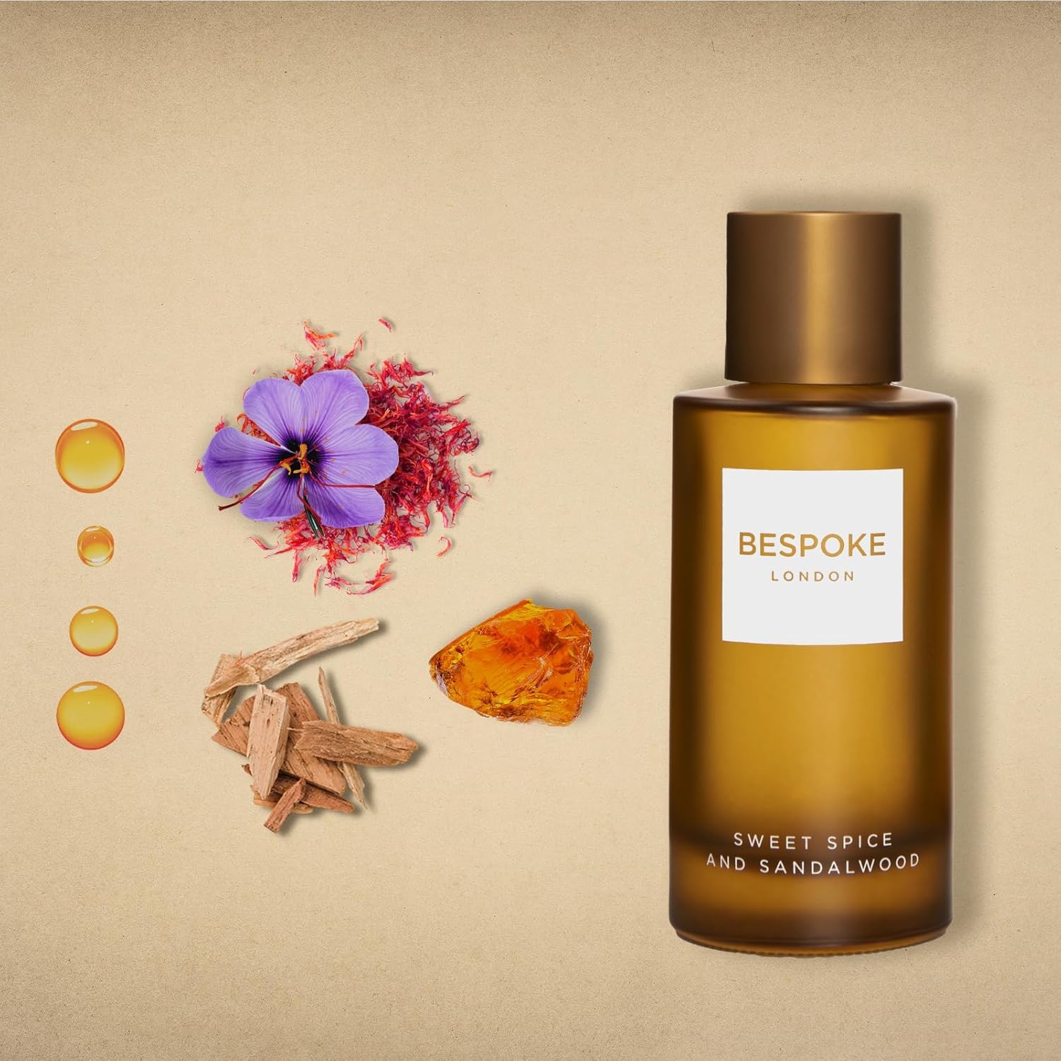 BESPOKE LONDON Coffret de Parfum Premium pour Homme, Daim noir, herbes sauvages, épices douces, Coffret mini parfum de voyage (3 x 50ml)
