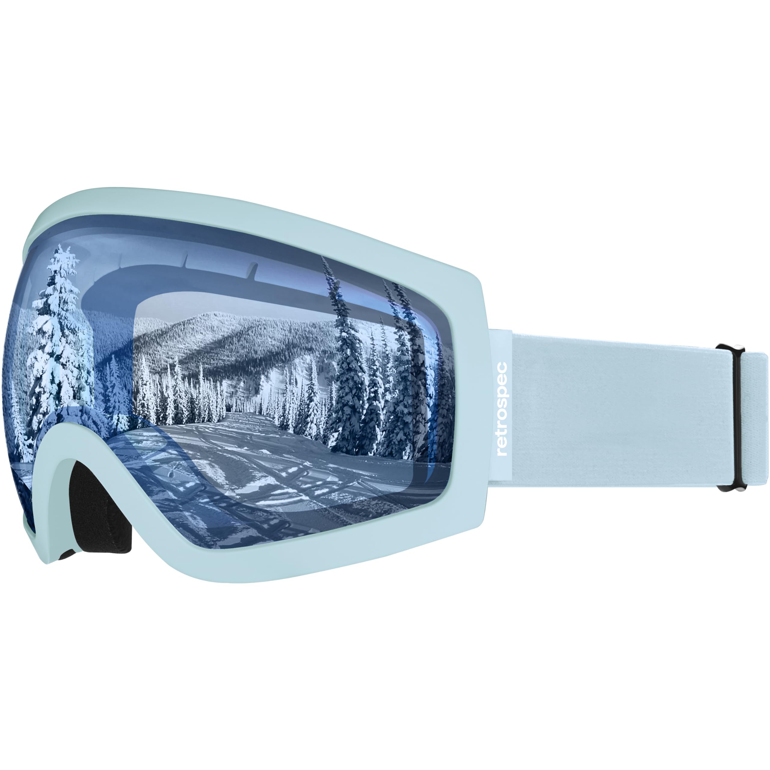 Retrospec Traverse Ski Goggles - Snowboard Goggles for Men, Women - 100% UV Protection, Anti-Fog Snow Goggles