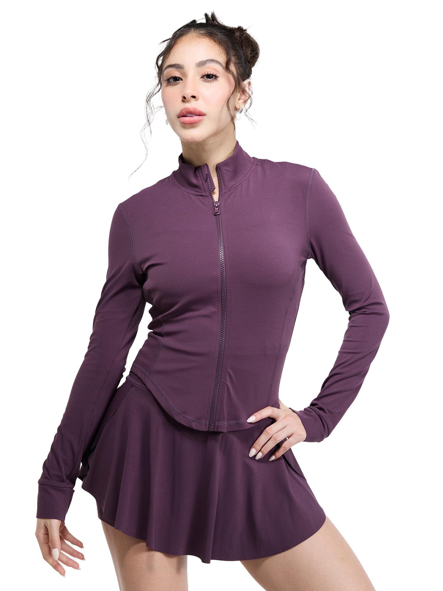 cava Sculptor Jacket for Women | ADPT™ Nylon-Spandex, 4-Way Stretch, Moisture-Wicking, High Neck, Full Sleeves | Performance Activewear-picture-37