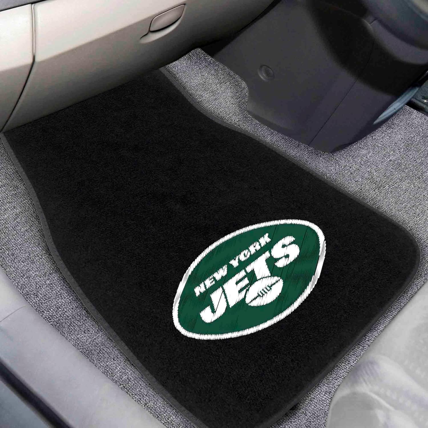 FANMATS NFL Unisex-Adult 2-Piece Embroidered Team Logo Car Mat Set