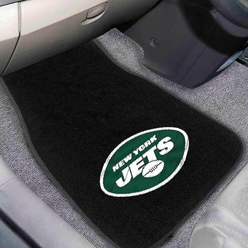 Vista 61 de FANMATS NFL-Teams - Juego de 2 alfombrillas bordadas para coche, unisex, para adultos Negro