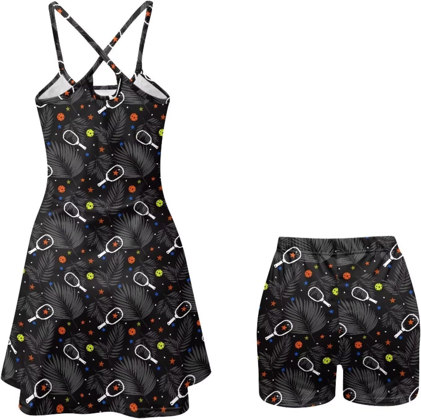 Women's Sleeveless Strappy Summer Beach Swing Dress Fits Summer Outdoor Activities UPF50+ Sun Protection