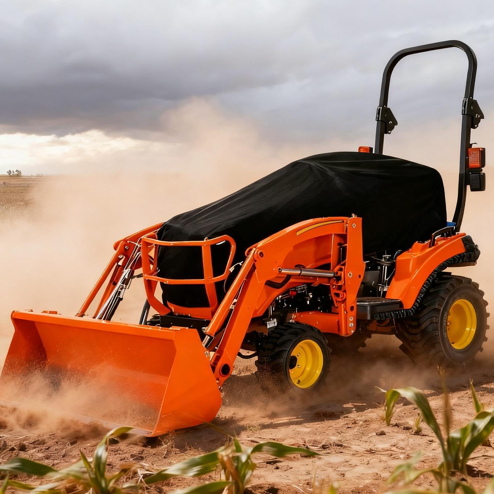 Funda para cortacésped, 193 x 61 x 56 cm, impermeable, tela Oxford, protector de tractor, resistente a los rayos UV, resistente a la intemperie, protector de máquina de jardín, para cobertizo, patio