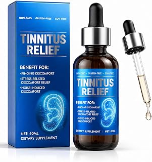 Tinnitus Relief for Ringing Ears - 60ml Natural Ear Drops for Ear Ringing, Clicking & Buzzing - Soothing Ear Care Solution for Better Sleep and Daily Ear Health Support