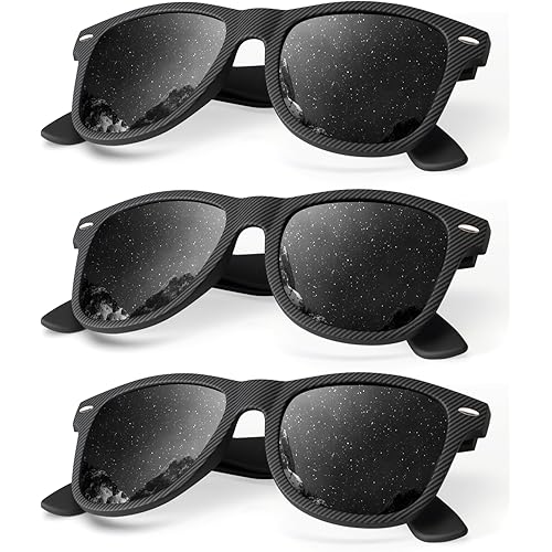 KALIYADI Polarized Sunglasses for Men and Women Matte Finish Sun glasses Color Mirror Lens UV Blocking (3 Pack)