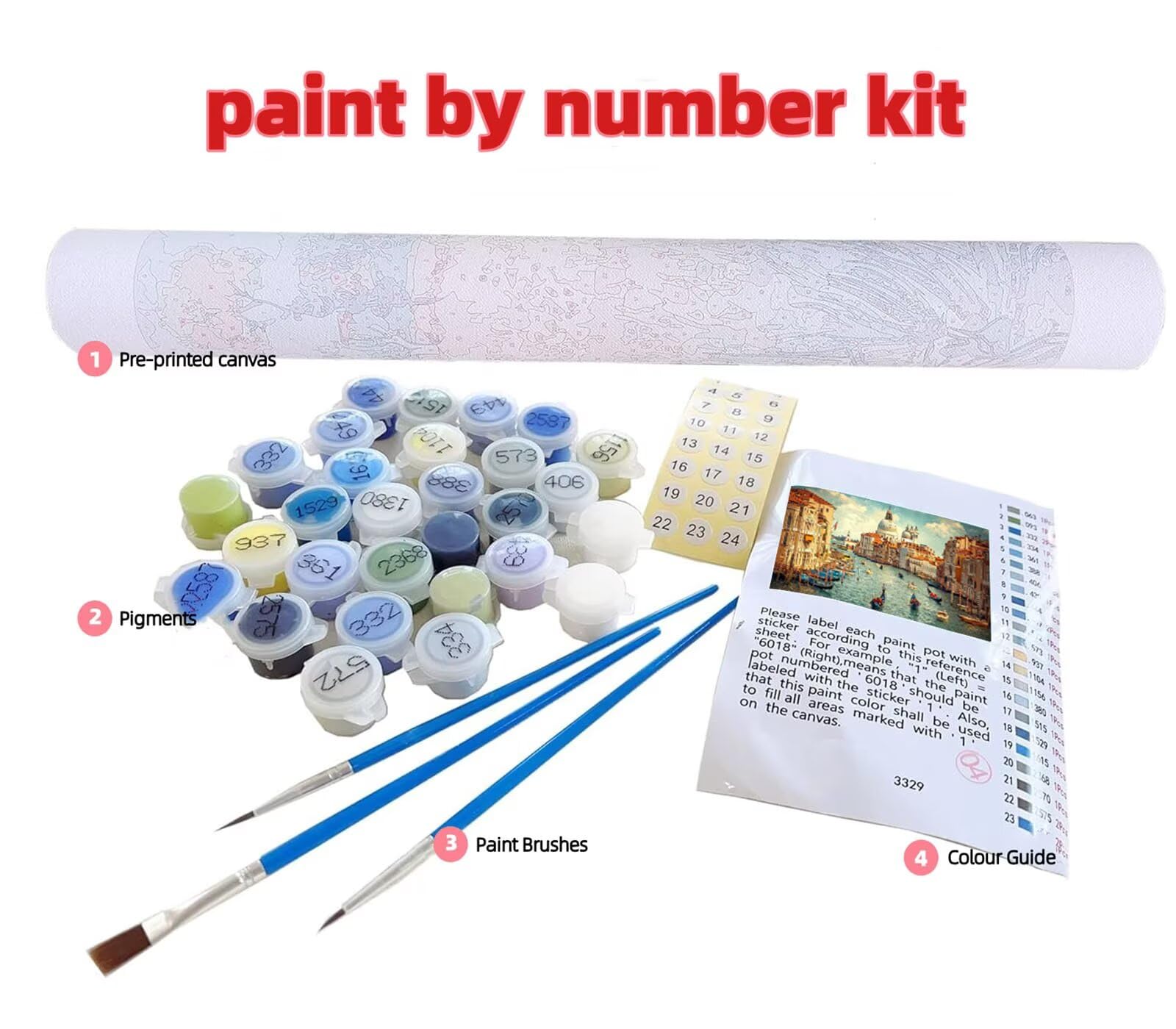 Malowanie według numeru dla dorosłych Wenecja Malarstwo Numer Dzieci, DIY Malarstwo Numery Wodne Miasto Kolorowanie według numeru, Hobby Kreatywna aktywność ręczna dla dorosłych, Dekoracja sypialni