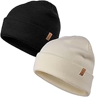Vista 1 de FURTALK Gorro para hombre y mujer, con puños, grueso, unisex, gorro de invierno