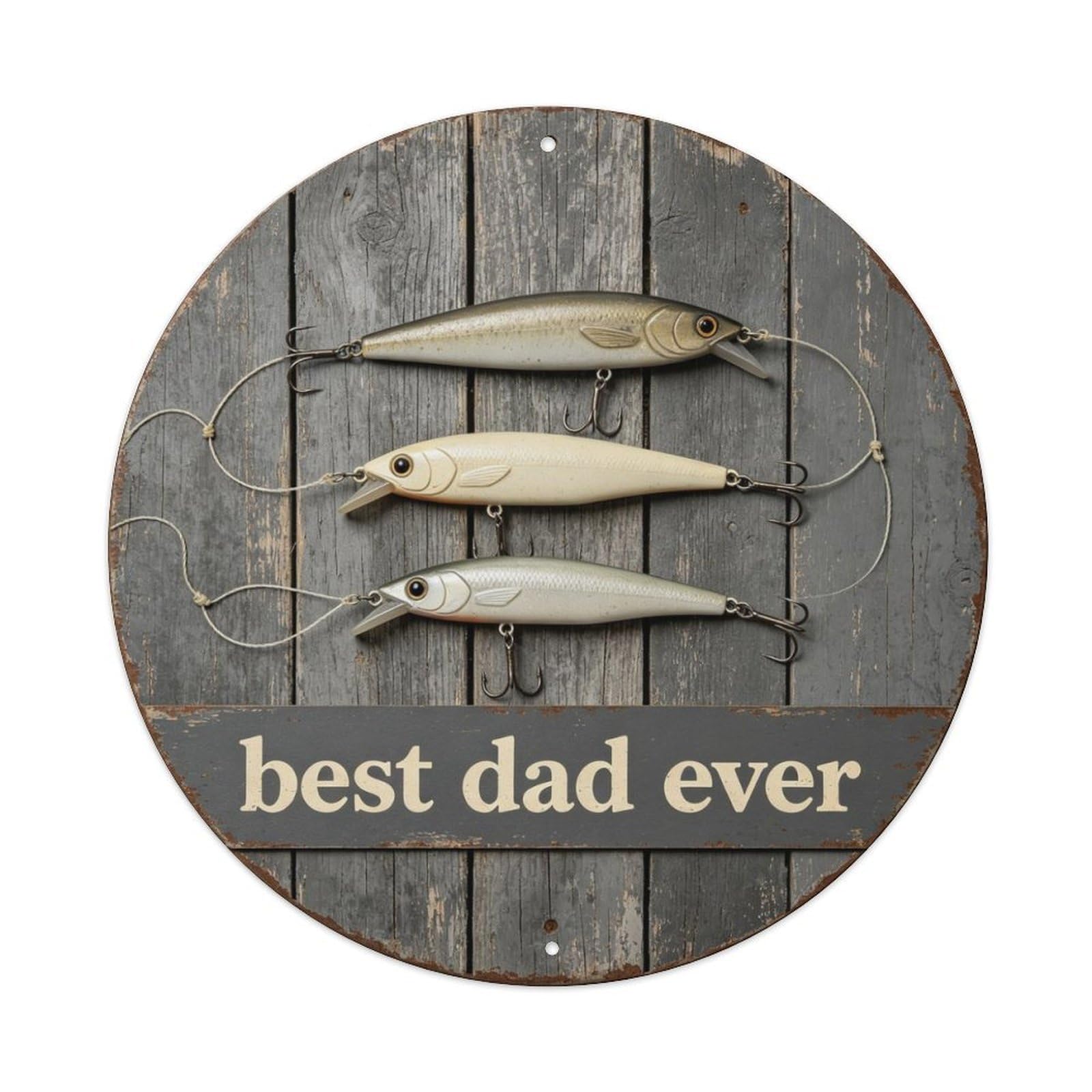 Best Dad Ever Metal Tin Sign Plaque
