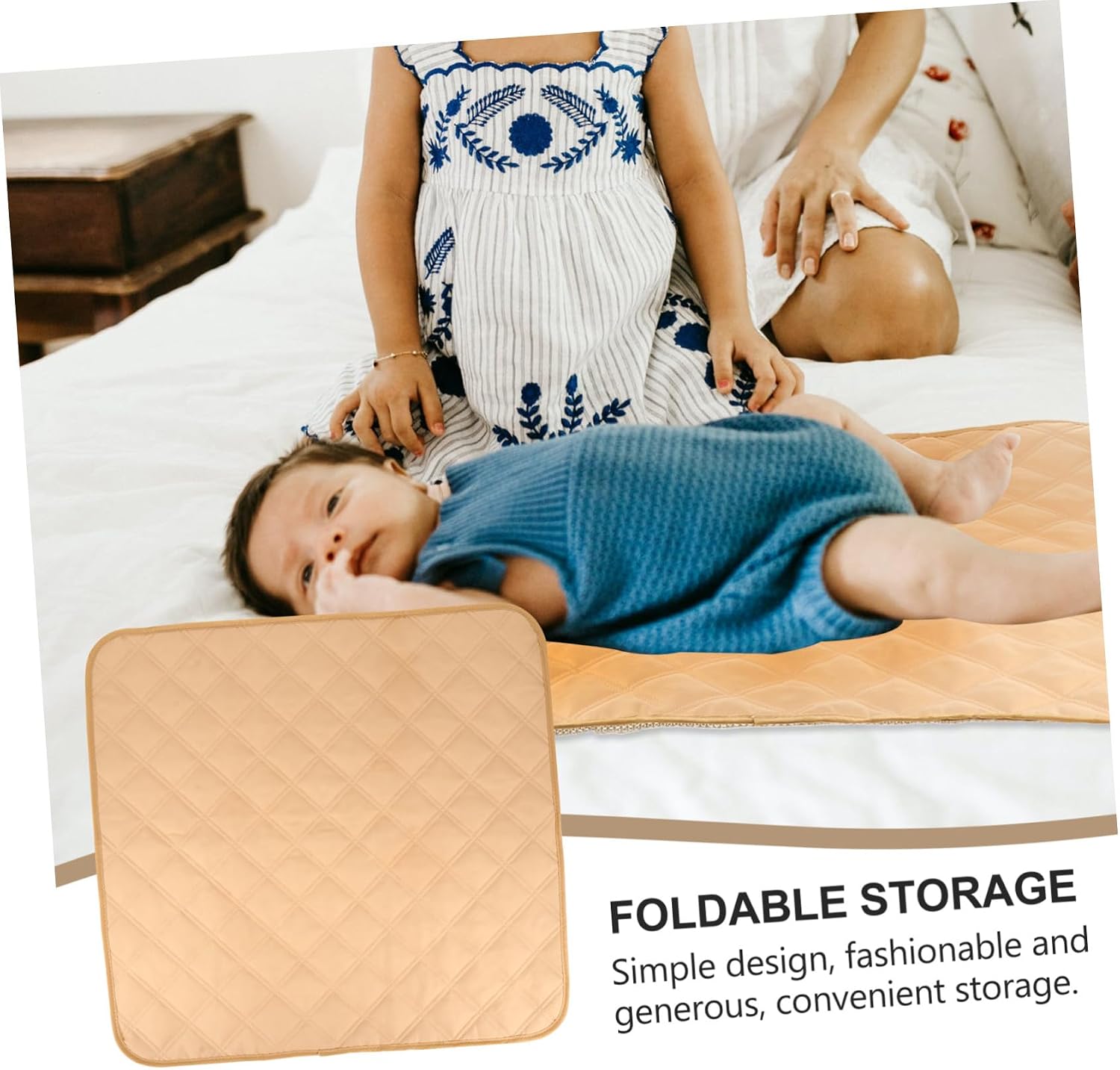 Seat Pad Absorbent Chair Protector Cushion with Super Absorbent Polymer for Incontinence Elderly Care Pet Use Reusable and Washable Beige Cushion