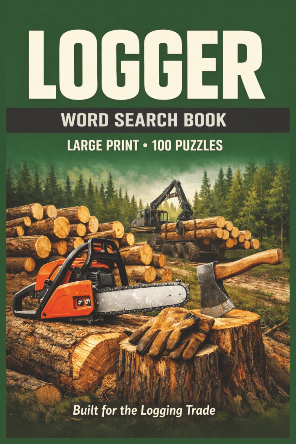 Logger Word Search Book: Work Ready Logging Vocabulary, Tree Felling Techniques, Chainsaw Safety, and Timber Harvesting