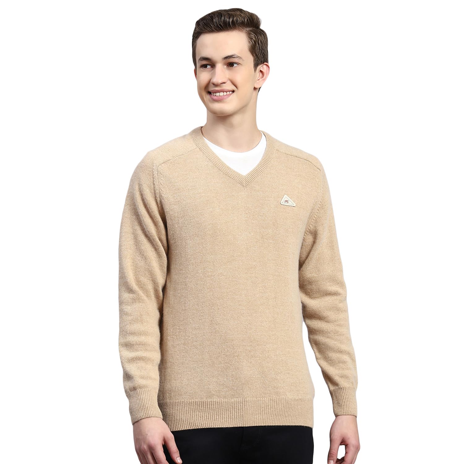 monte carlo Men Regular Fit Full Sleeve Solid V Neck Winter Pullover (Pack of 1)-picture-31