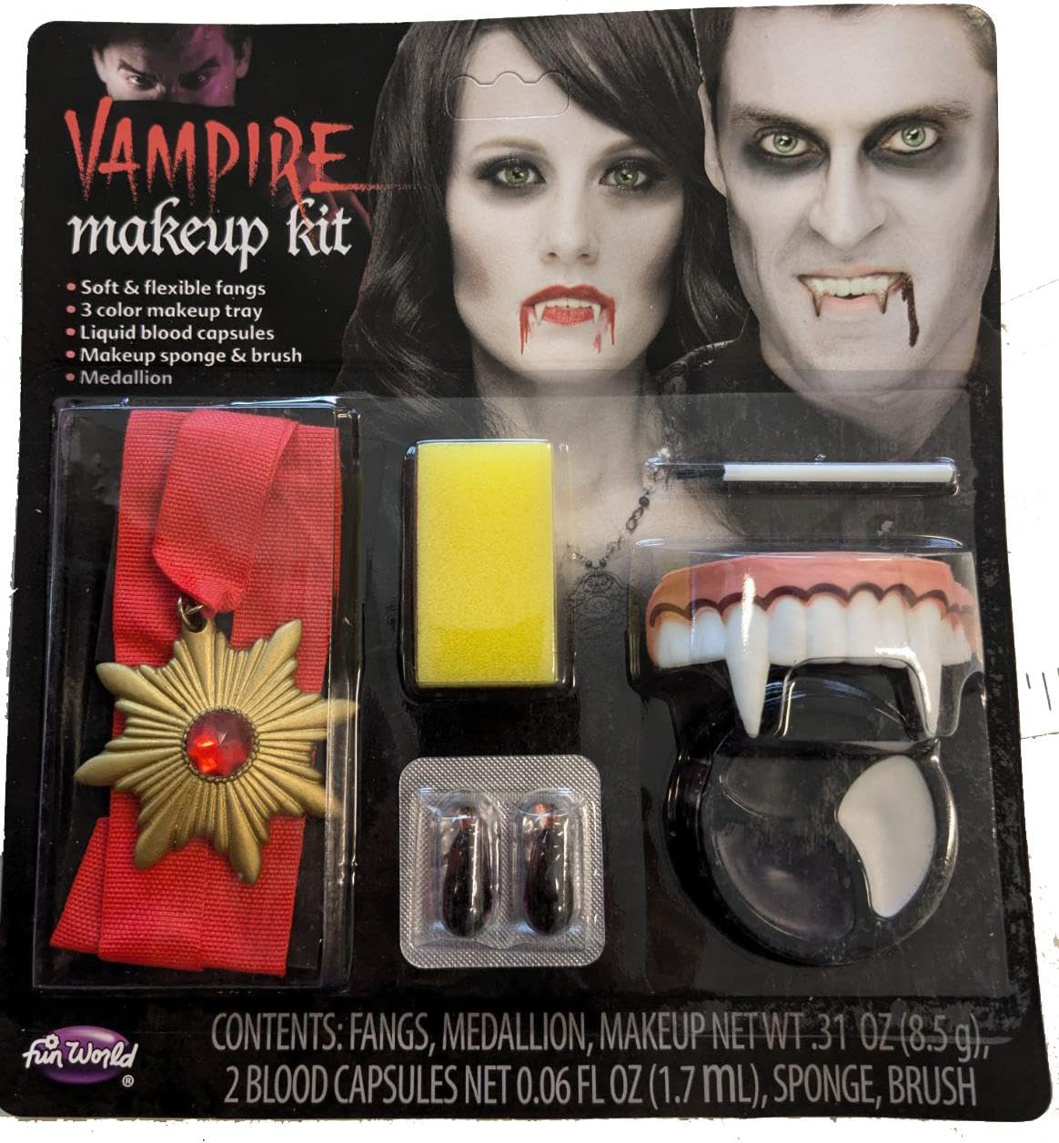 Amazon.com: Vampire Dracula Makeup Kit Face Paint & Stage Makeup w