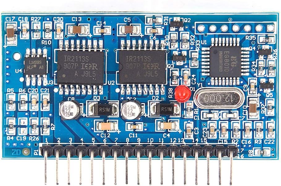 Fafeicy EG8010 Pure Sine Wave Inverter Module, Digital Driver Board with 12832 LCD Display, Adjustable Frequency, Ideal for Off-Grid Solar Applications