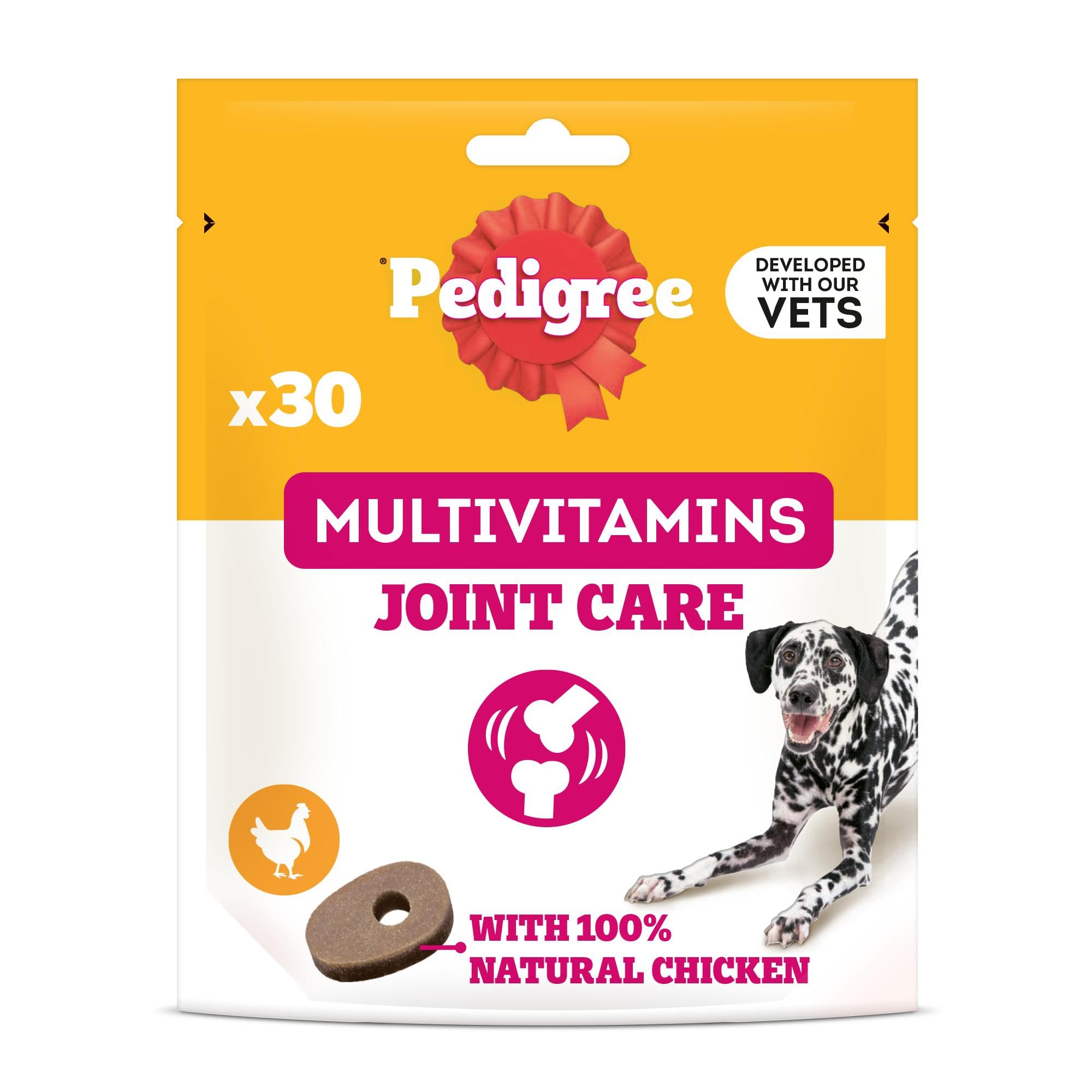 PEDIGREE Multivitamins Joint Care 30 Soft Dog Chews 180 g