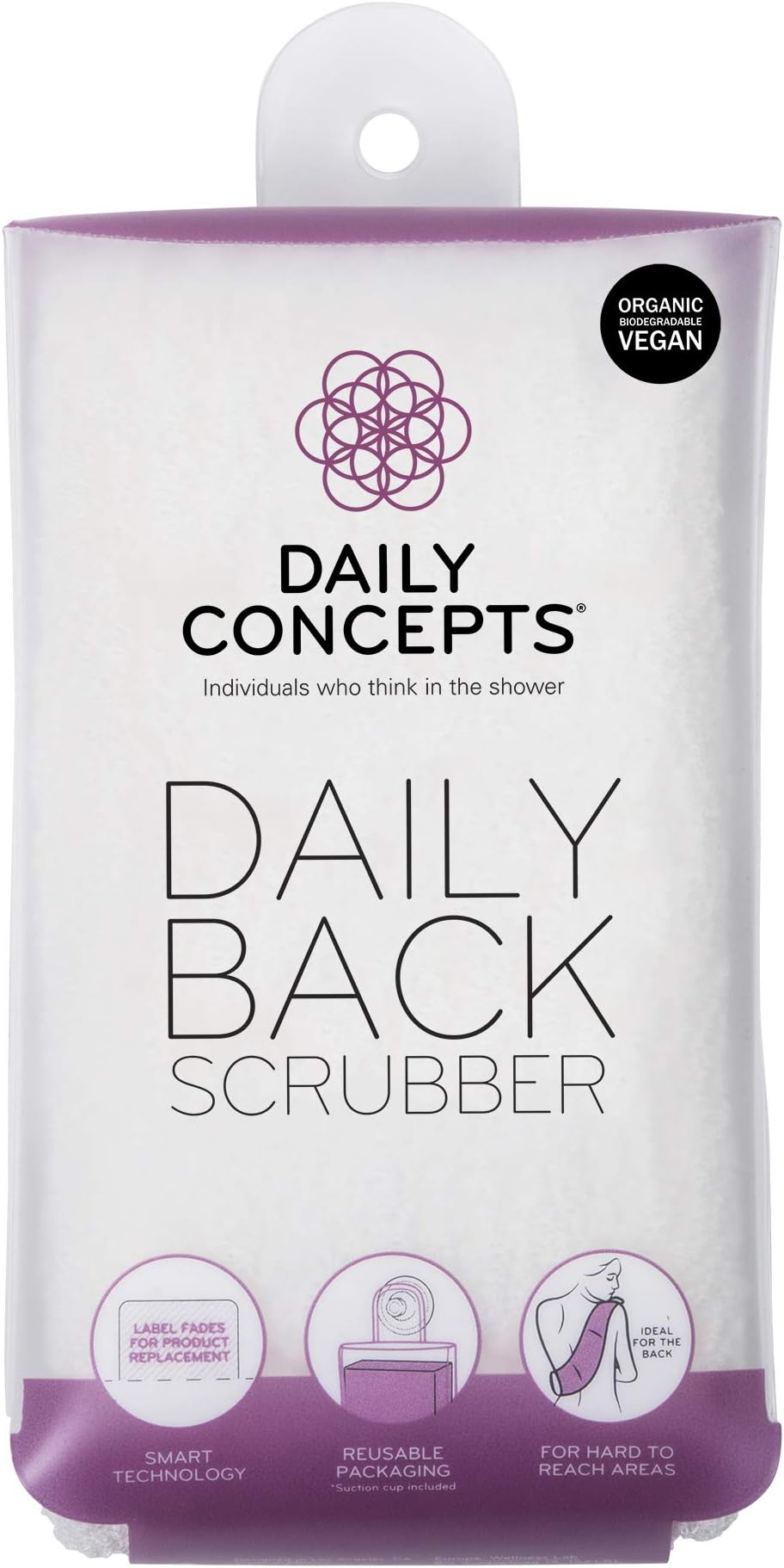 DAILY CONCEPTSUsa, Dual Texture Face & Body Scrubber, For Radiant & Glowing Skin. Improves Blood Circulation, Removes Blackheads, For Dry Or Wet Skin.