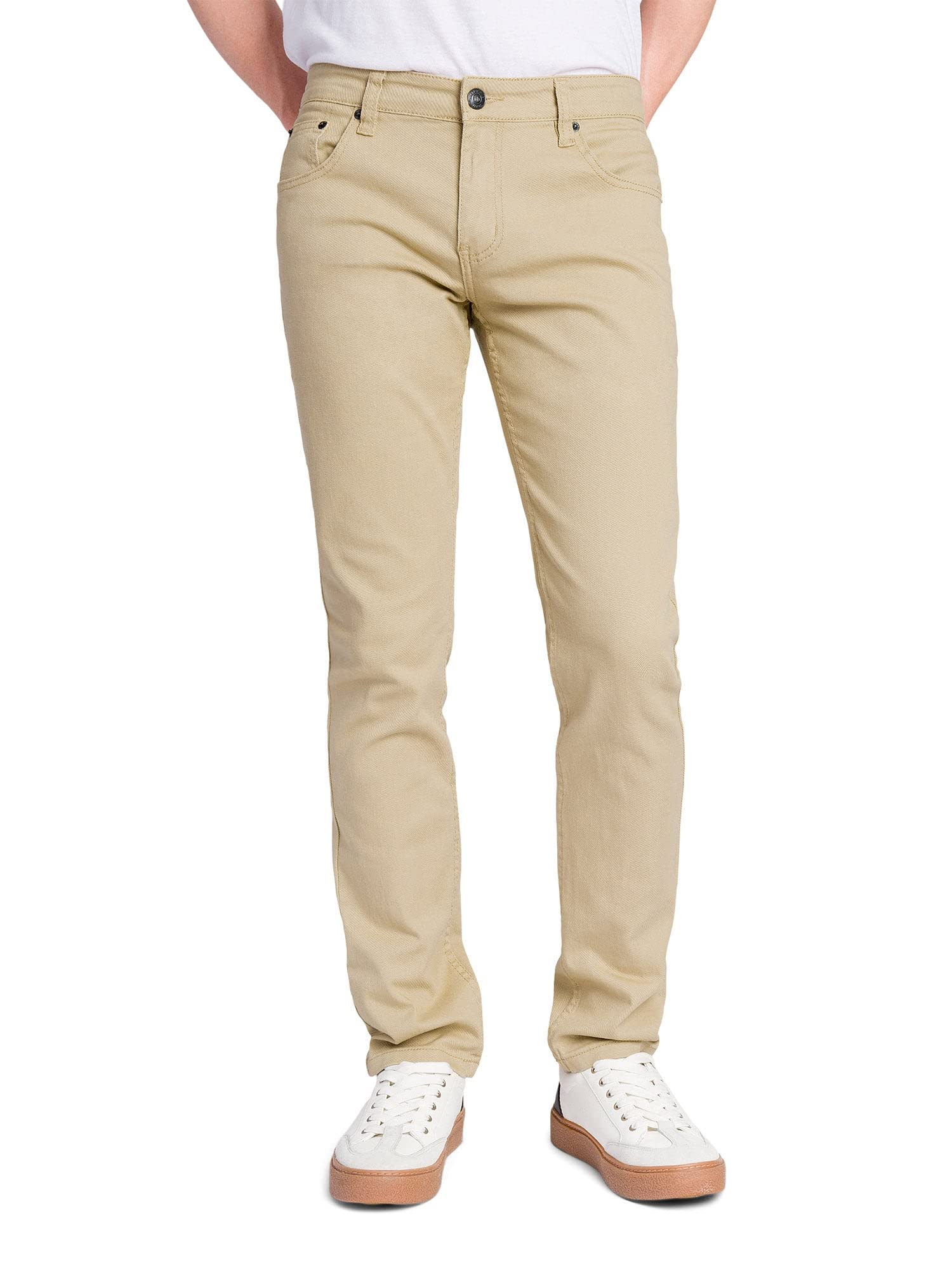 VICTORIOUS Men's Skinny Fit Color Stretch Jeans