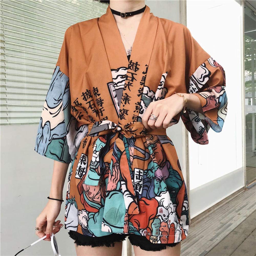 Woman Japanese Style Kimono Yukata 