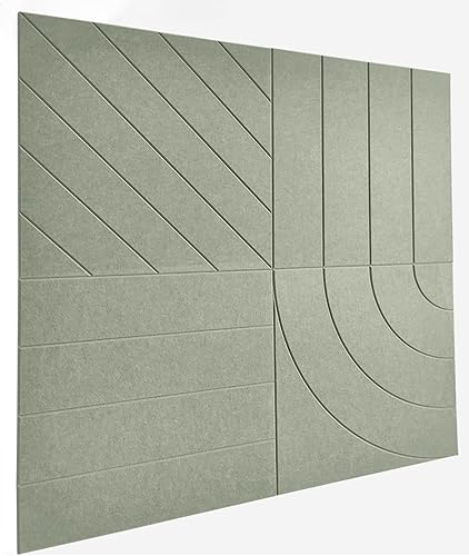Miniatura 19 de Paneles acústicos, paquete de 12 paneles de pared insonorizados de 24 x 24 x 0.4 pulgadas, paneles de amortiguación de sonido de alta densidad, gris