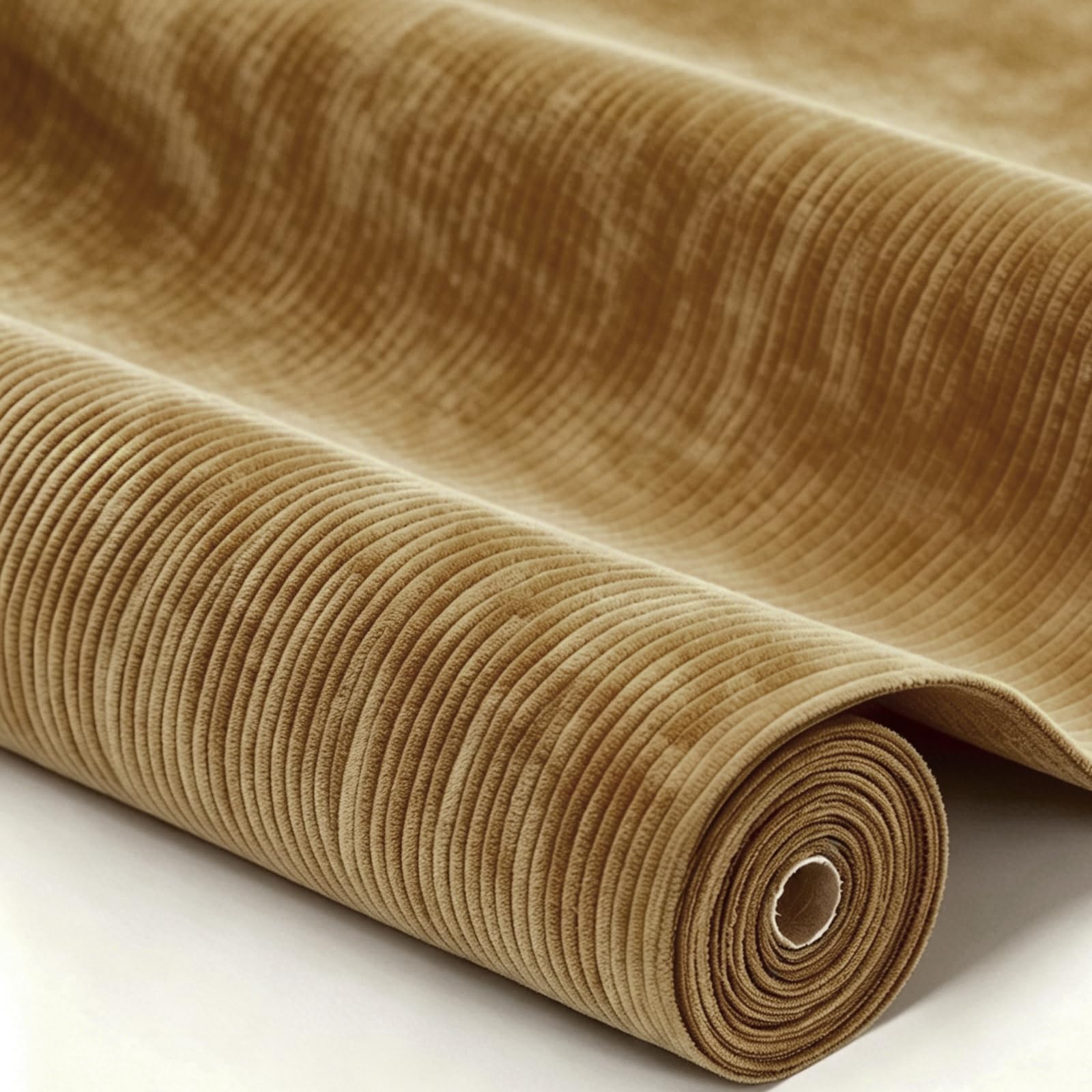 Tela de pana por metros, 2 m x 140 cm, tela para tapicería, tela para muebles, para coser para sofá, sillón, cojín, funda para manta, cortinas, tejido mixto (toffee, 5 m)