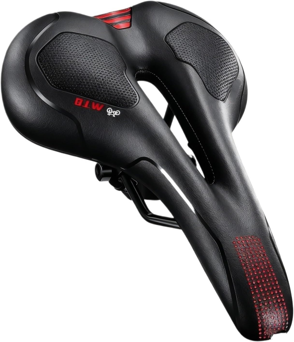 Trekking Bike Seat Saddle Waterproof Hollow Comfortable Gel Foam Cycling Bicycle Cushion for Mountain Bike Road Exercise