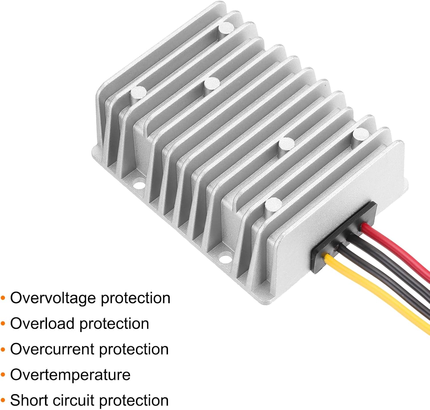MECCANIXITY DC 8-40V to DC 13.8V Power Converter 25A 345W Voltage Regulator IP67 Waterproof Transformer Power Supply Module Power Adapter for Car Truck Solar System