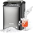 Freezimer DreamiceX2 | Nugget Ice Maker Countertop with Chewable Sonic Ice Self-Cleaning Quiet Thick Insulation Waterline Pebble Ice Machine Soft Ice Pellet Ice Makers 33lbs/24h, Stainless Black