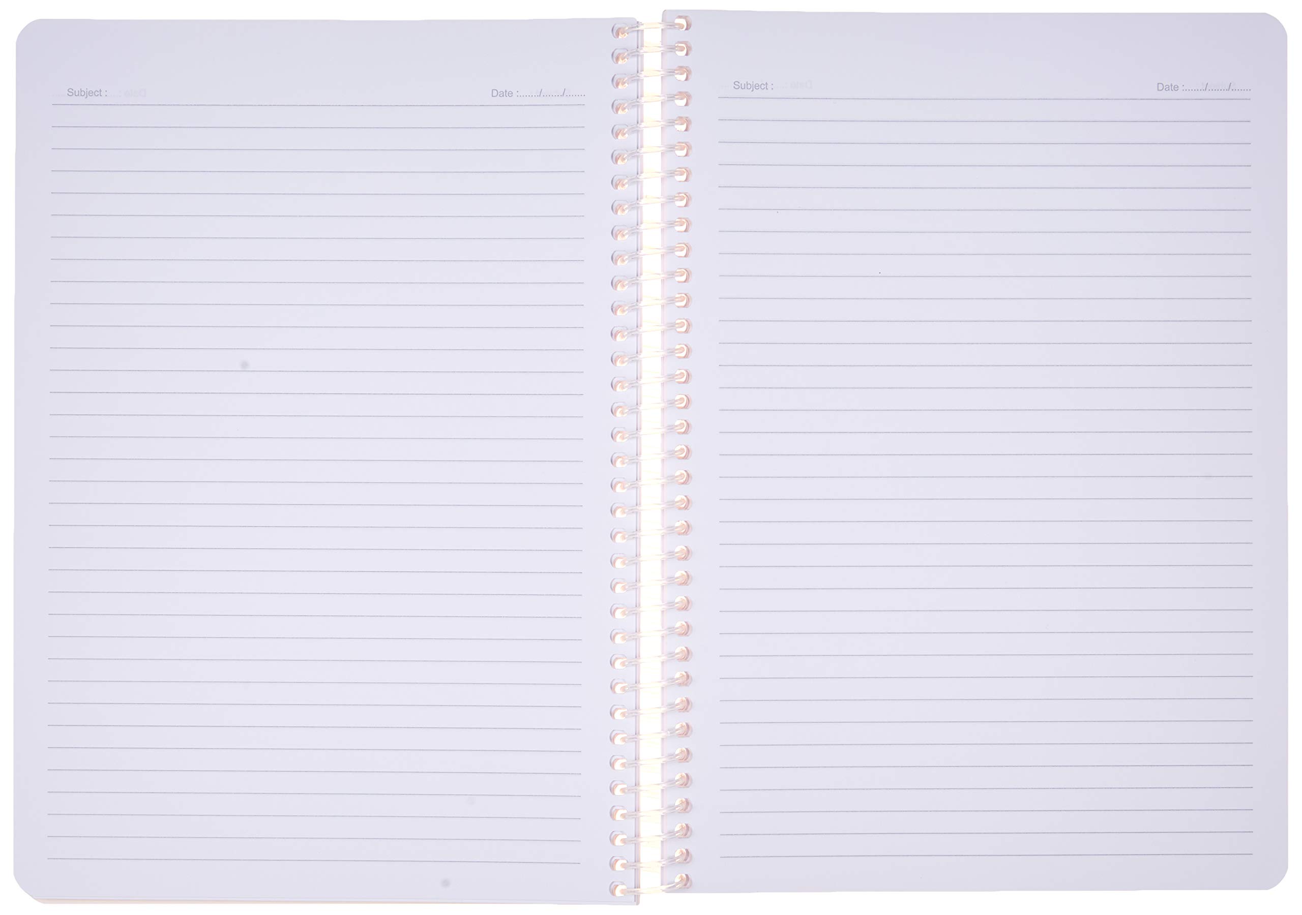 Meteksan Pruva A4 Pet Spiralli Karton Kapaklı Defter 144 Yaprak - Çizgili - Turuncu
