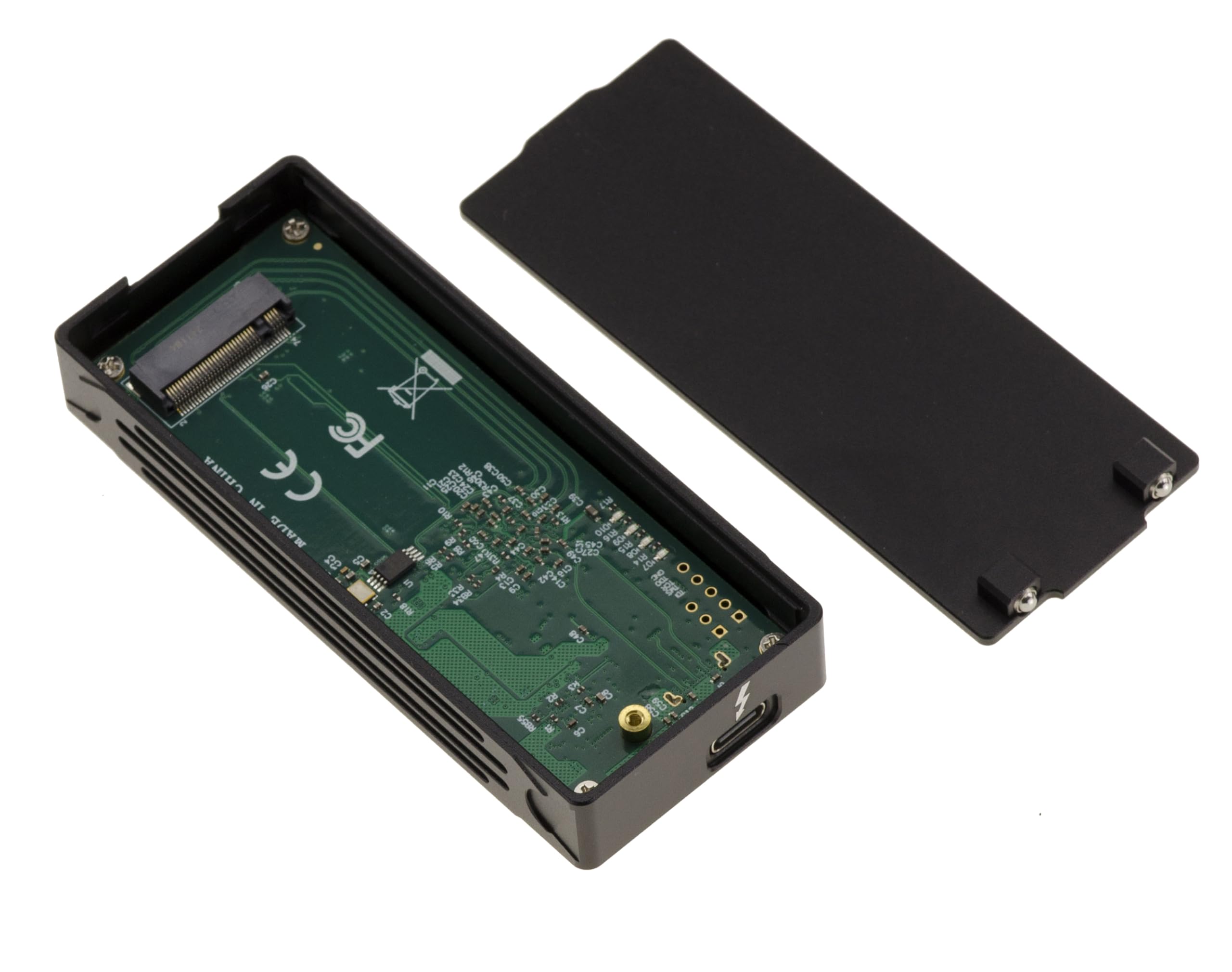 KALEA-INFORMATIQUE Aluminiowa obudowa Thunderbolt 3 40G dla dysków SSD M2 NVMe. Aluminiowa konstrukcja z szybkim kablem w zestawie