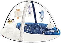 Skip Hop Celestial Dreams Tummy Time Mat - 3-in-1 Baby Activity Gym Playmat for Newborns 0-2 Years, Grey
