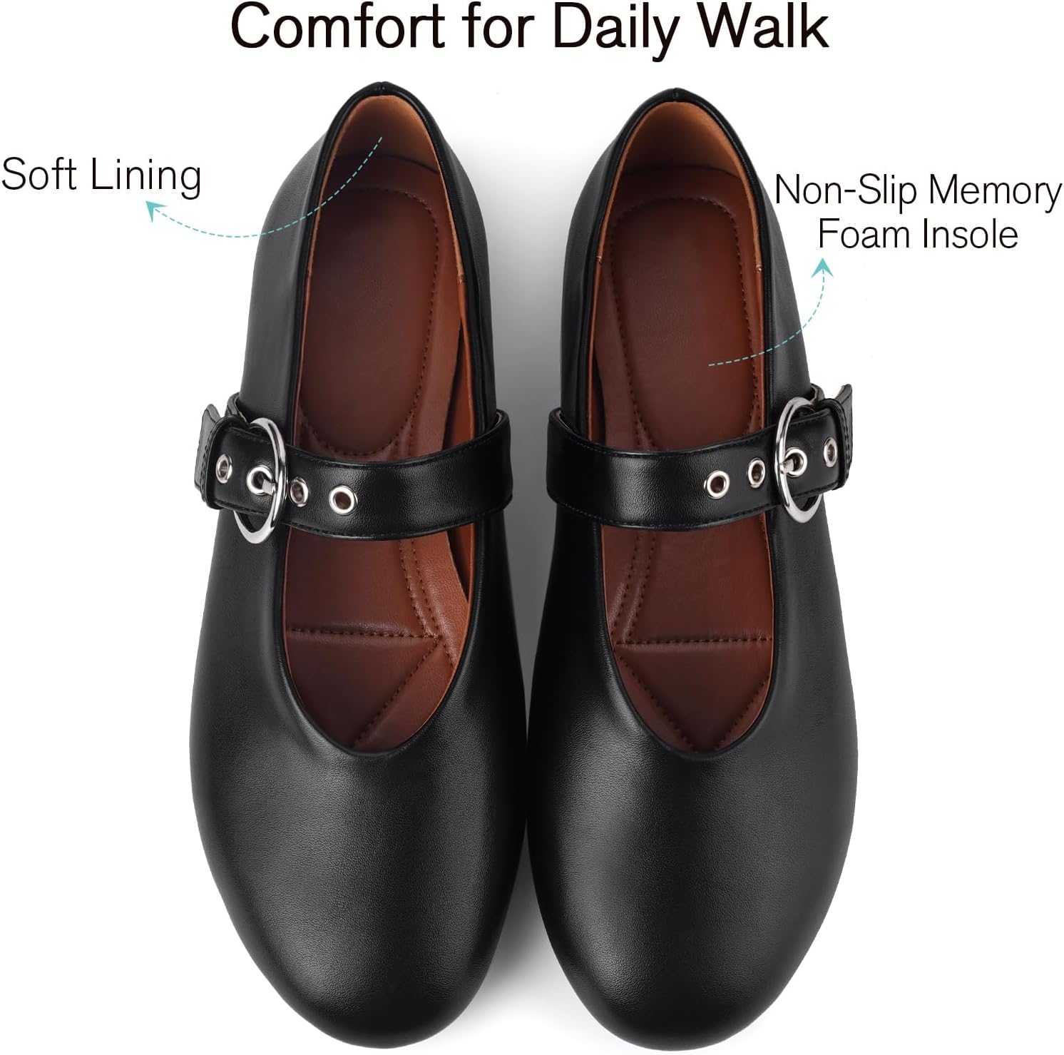 Leopard Flats for Women Mesh Flats Ballet Flats Mary Jane Flats Women's Dress Shoes Ballet Shoes - Image 4