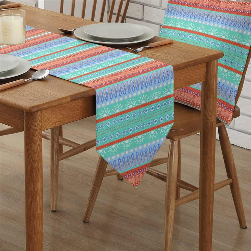 Bohemian Ethnic Table Runners Holiday Wedding Decor Dinning Table Cover Christmas Decorations Table Cloth(41x183cm)