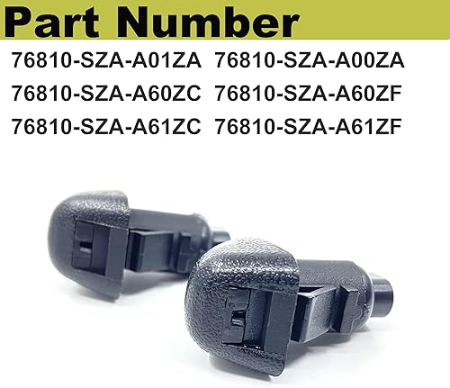 Miniatura 4 de Juego de 2 boquillas de limpiaparabrisas 76810-SZA-A01ZA compatibles con Honda Pilot EXEX-LLXSETouring 2009-2015 2WD4WD