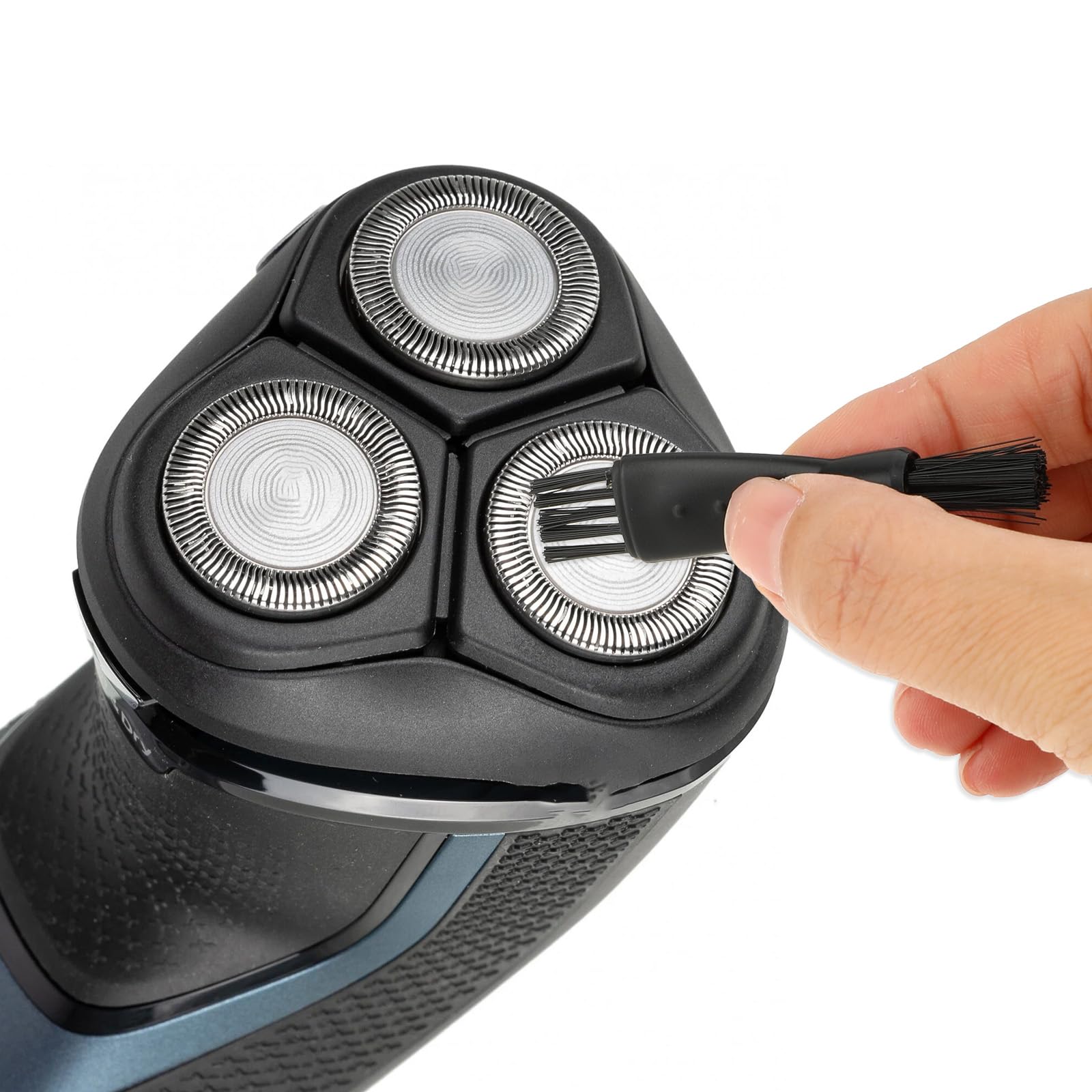 Molain 12 cepillos de afeitar, cepillo de limpieza eléctrico, cepillos de afeitar, cepillo de limpieza de doble cabeza, mini cepillo para afeitar, piezas de teclado, limpieza de recortadora de pelo