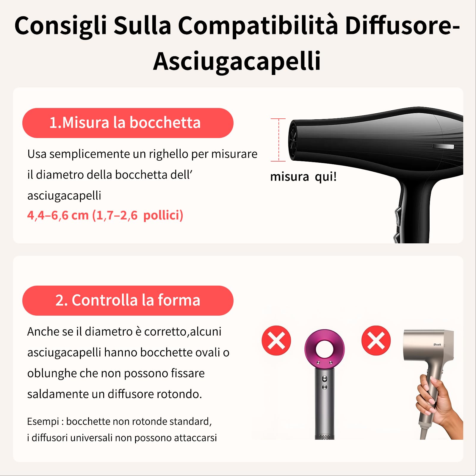 AISEELY Diffusore per Capelli, Universale dei Capelli Diffusore, Diffusore Per Asciugacapelli In Silicone, Diffusore per Capelli Ricci Neri Regolabile da 4cm a 7cm