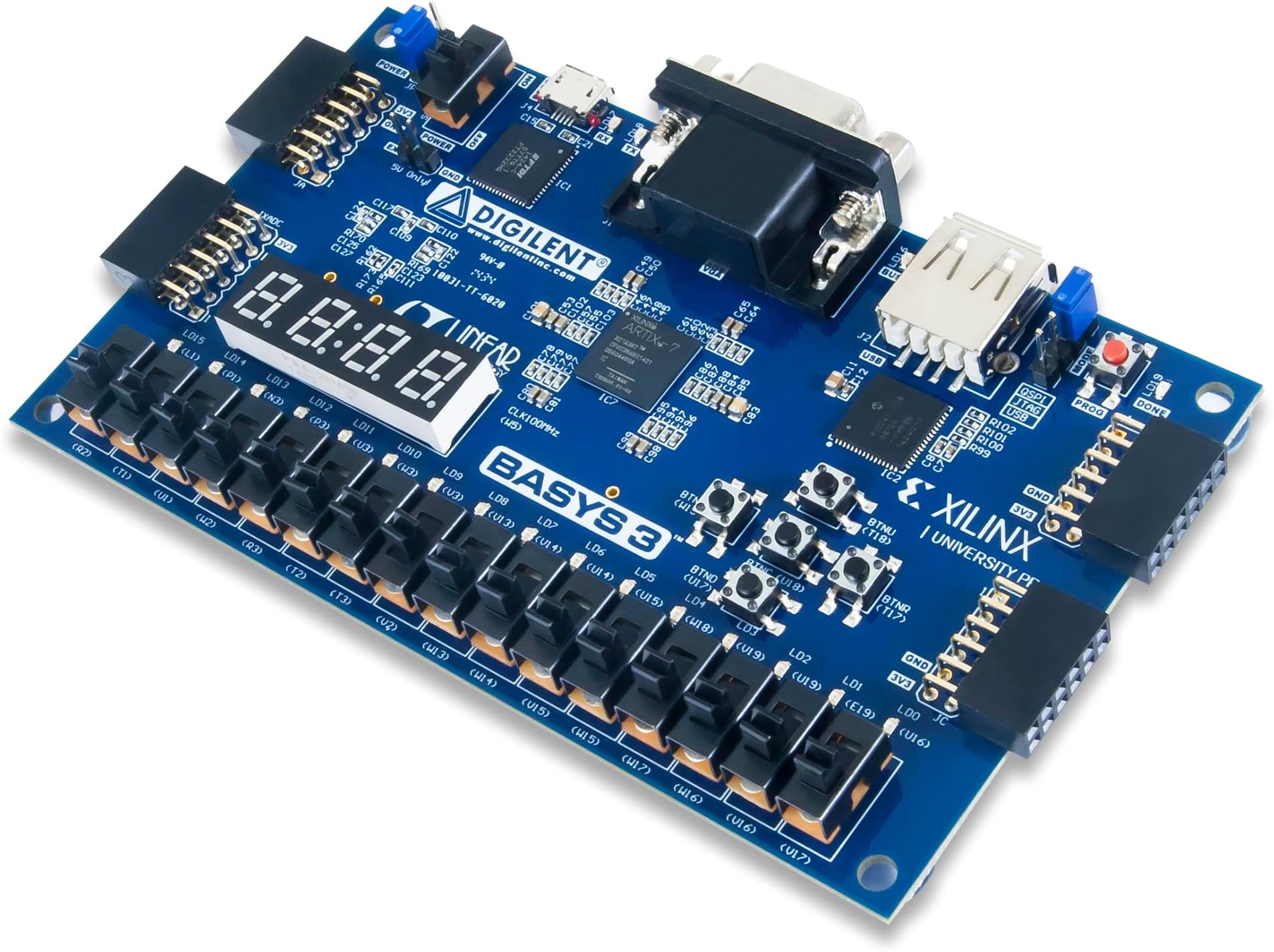 Digilent Basys 3 Artix-7 FPGA Trainer Board: Recommended for Introductory Users
