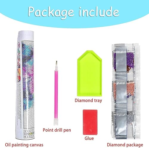 Miniatura 6 de MBNTJHT Paquete de 6 kits de pintura de diamantes de paisaje para adultos principiantes, kits de arte de diamantes de paisaje para adultos, pintura