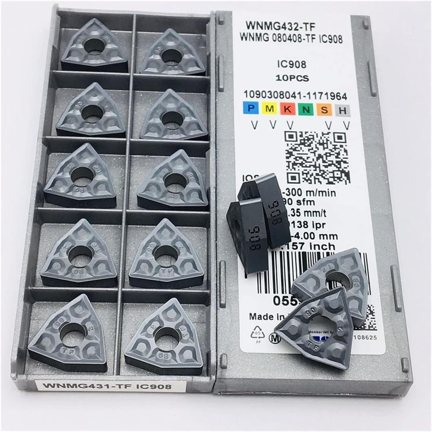 Hardware Milling Cutter Milling Cutter WNMG080408 TF IC907 WNMG080408 TF IC908 Carbide Insert WNMG 080408 Turning Tool CNC Milling Cutter