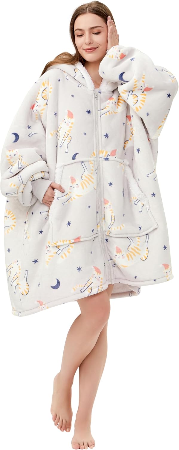 Dreamcountry Oversized Blanket Hoodie for Adults, Cozy