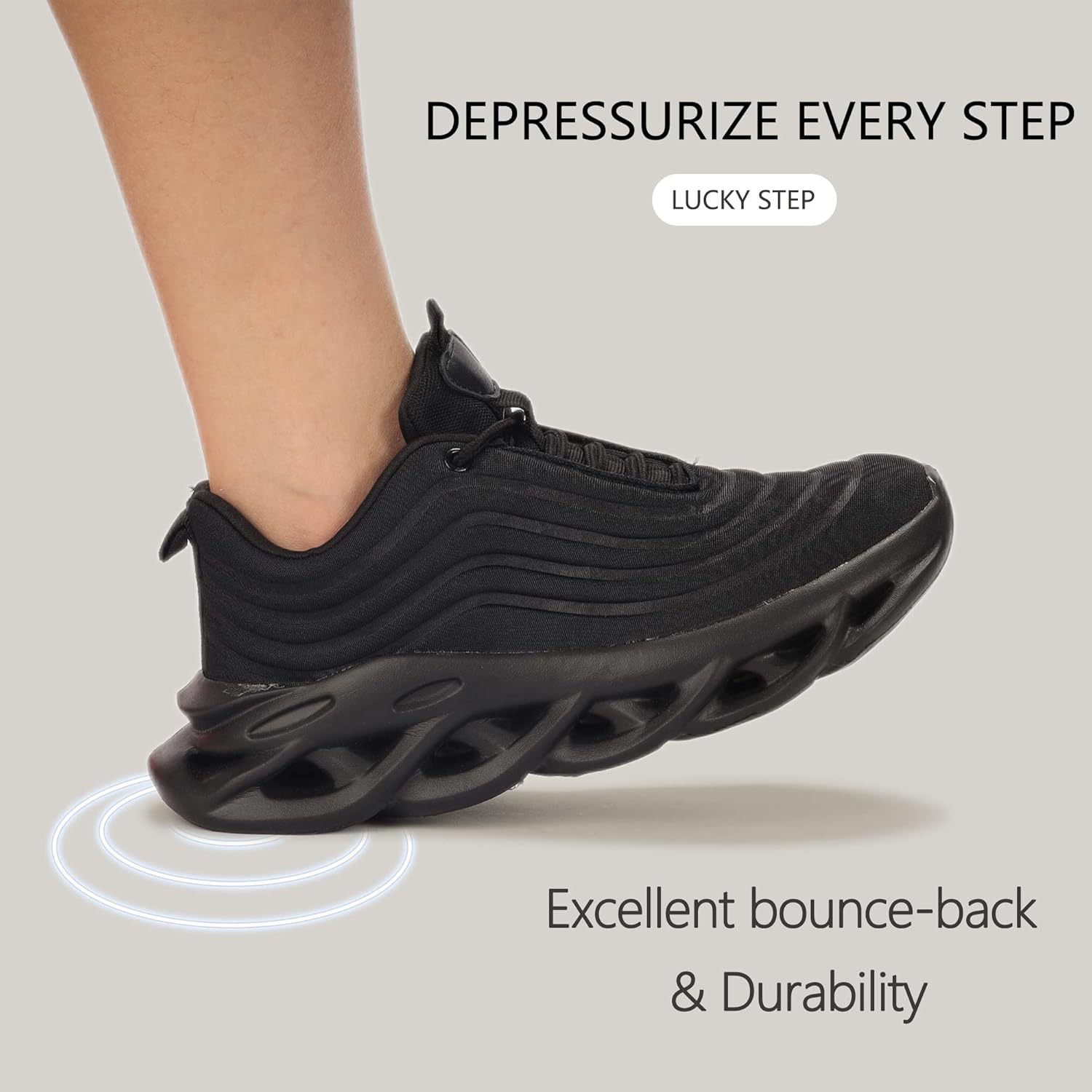 LUCKY STEP Women's Chunky Platform Tie Dye Rainbow Sneakers Tennis Running Fashion Shoes - Image 4