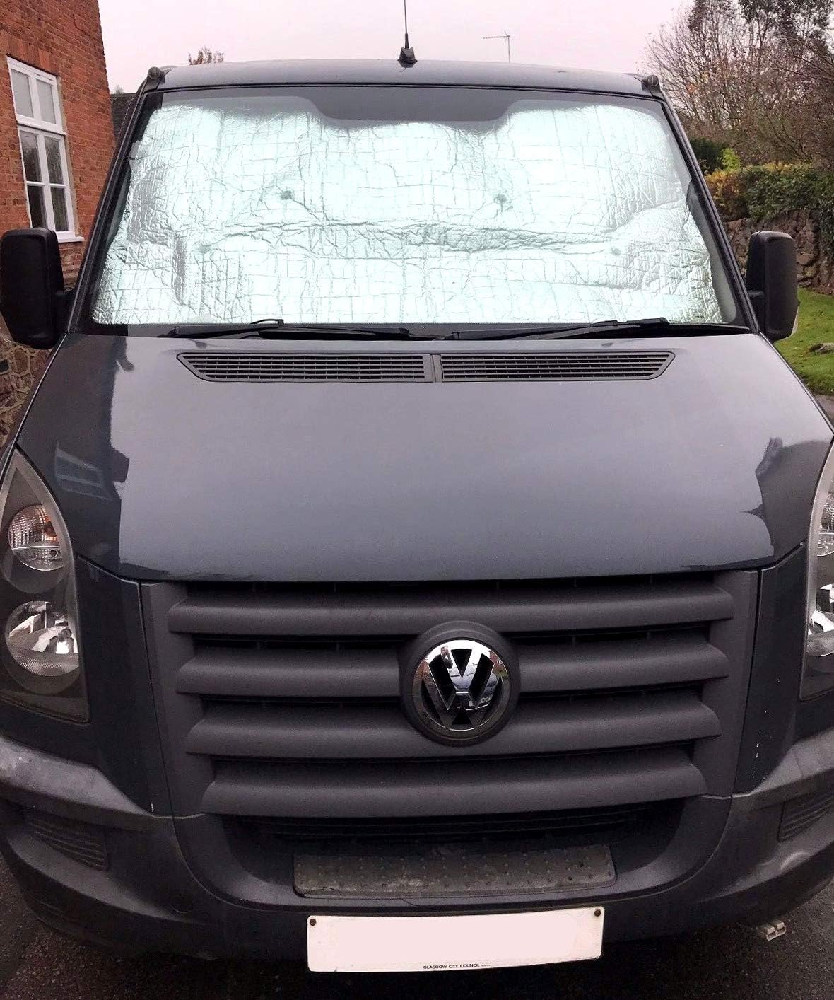 Fuel Lagoon Crafter Mercedes Sprinter Camper Van Motorhome Thermal Screen Silver Blinds (Front Cab Set)