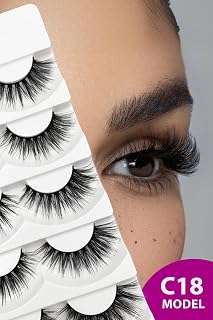 ruby face Doğal Görünümlü İpek Bütün 5li Takma Kirpik Seti- 5 Çift Gerçek Takma Kirpik- Model: C18
