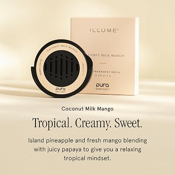 Pura Car Scent Refill, Coconut Milk Mango
