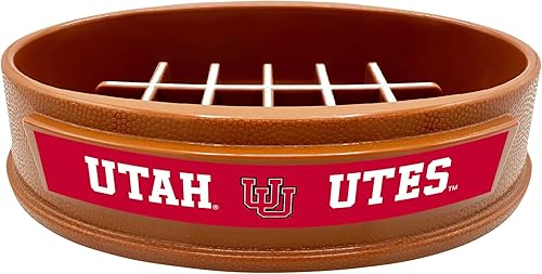 Miniatura 62 de NCAA Super-Bowl Iowa Hawkeyes - Cuenco para perros de alimentación lenta con diseño de fútbol para una digestión saludable. Cuenco antideslizante