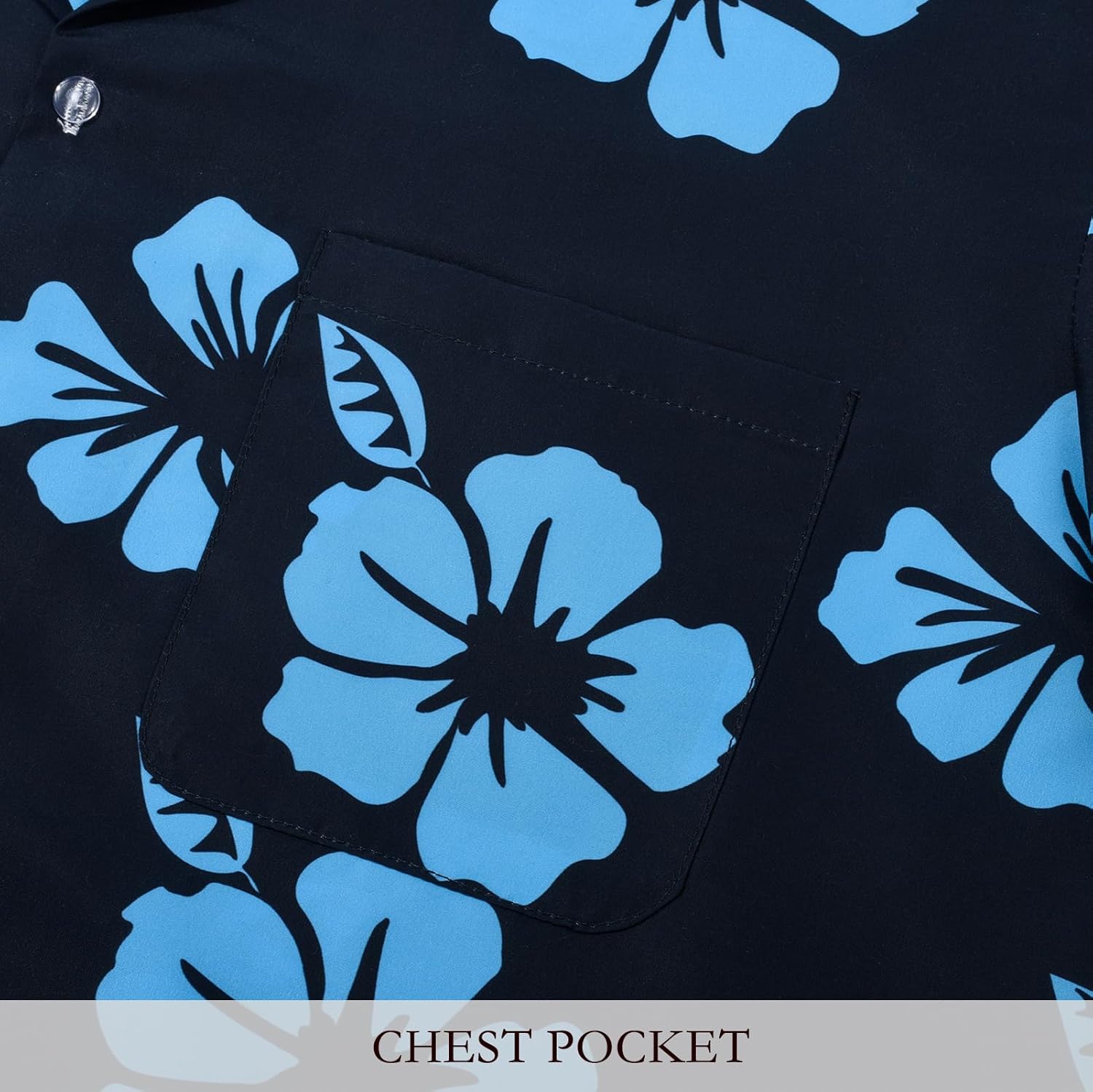 MADHERO Mens Hawaiian Shirt Short Sleeves Casual Button Down Beach Shirts - Image 6