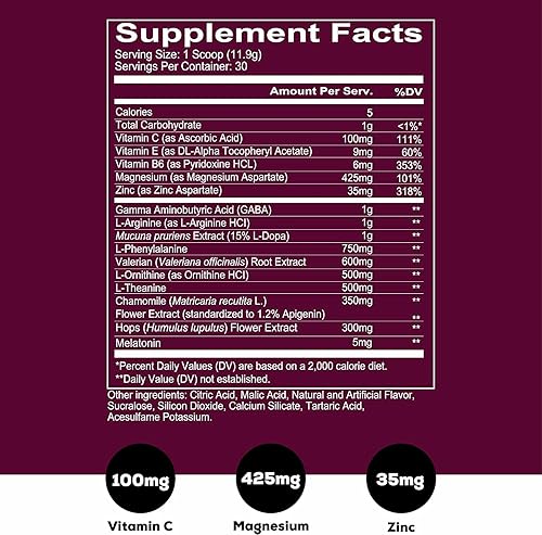 Miniatura 2 de REDCON1 Fade Out - Fórmula para dormir, grosella negra, vegana, sin azúcar + amigable con la dieta cetogénica, ayuda para dormir nocturna, vitamina