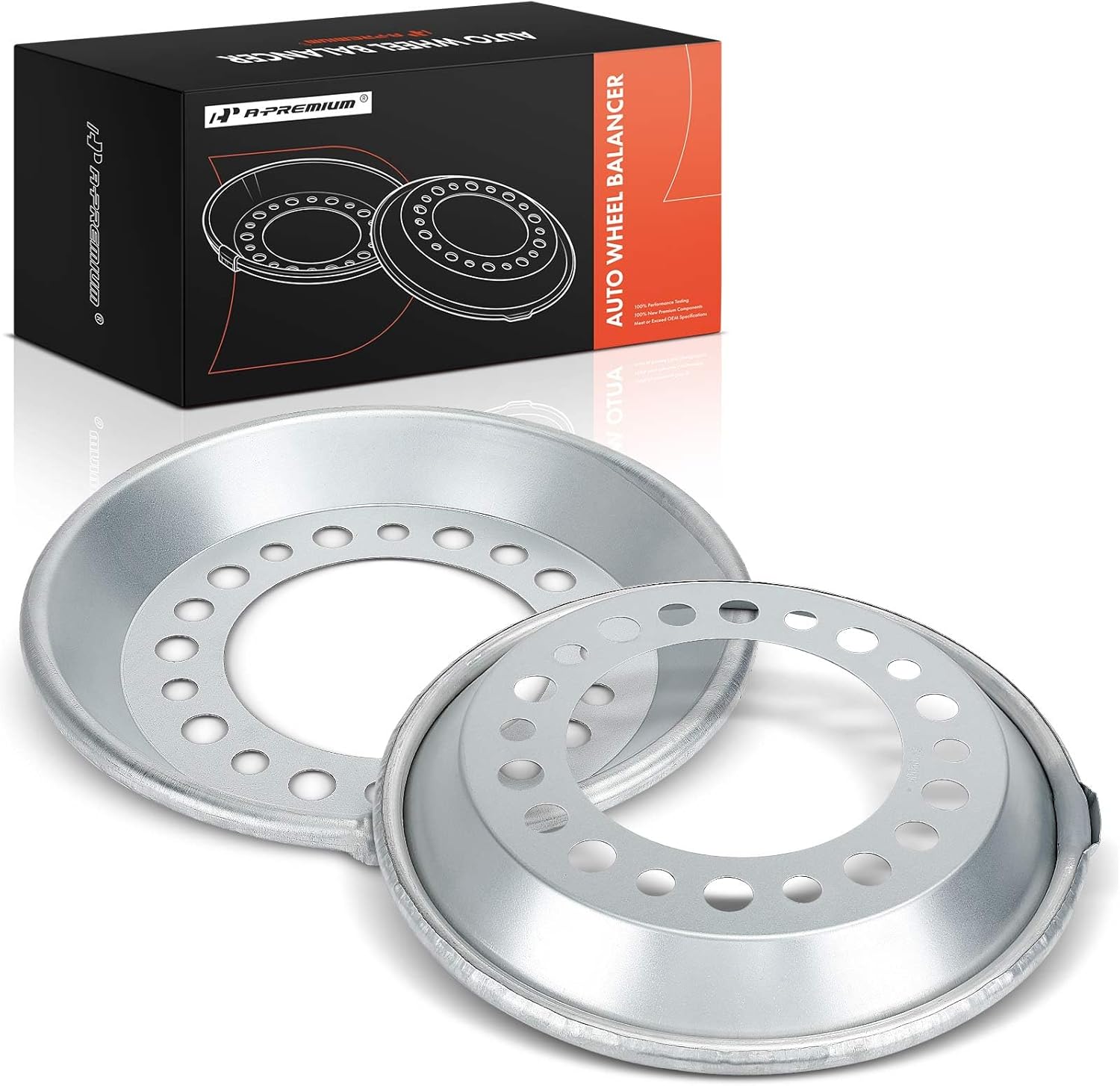 A-Premium 2Pcs Auto Wheel Balancer Compatible with Heavy Duty Trucks Bus 2012-2024 Have 22.5-24.5" Wheel