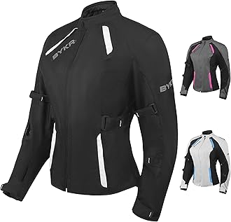 BYKR Womens Motorcycle Jacket For Women Ladies Motorsports Enduro Biker Adventure CE Armored Powersports Protective Jackets
