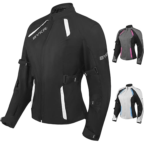 BYKR Womens Motorcycle Jacket For Women Ladies Motorsports Enduro Biker Adventure CE Armored Powersports Protective Jackets