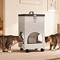 Automatic Cat Feeder for 4 Cats 5L Auto Cat Food Dispenser with Wheels - product image